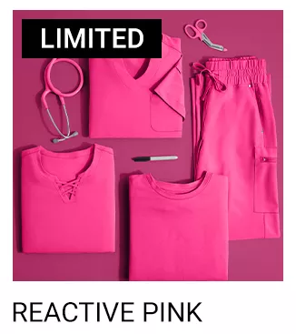 Reactive Pink Scrubs