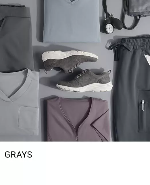 Gray Color Scrubs 
