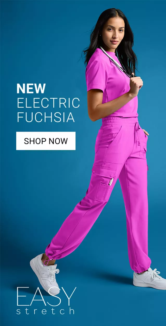 Electric Fuchsia Color Scrubs