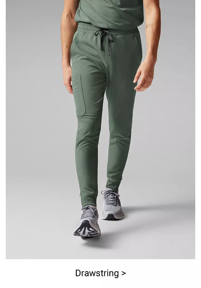 Men's Drawstring Scrubs Pants