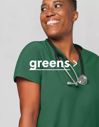 Green Color Family Scrub