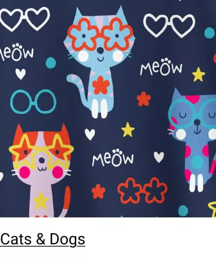 Cats & Dog Print Scrubs