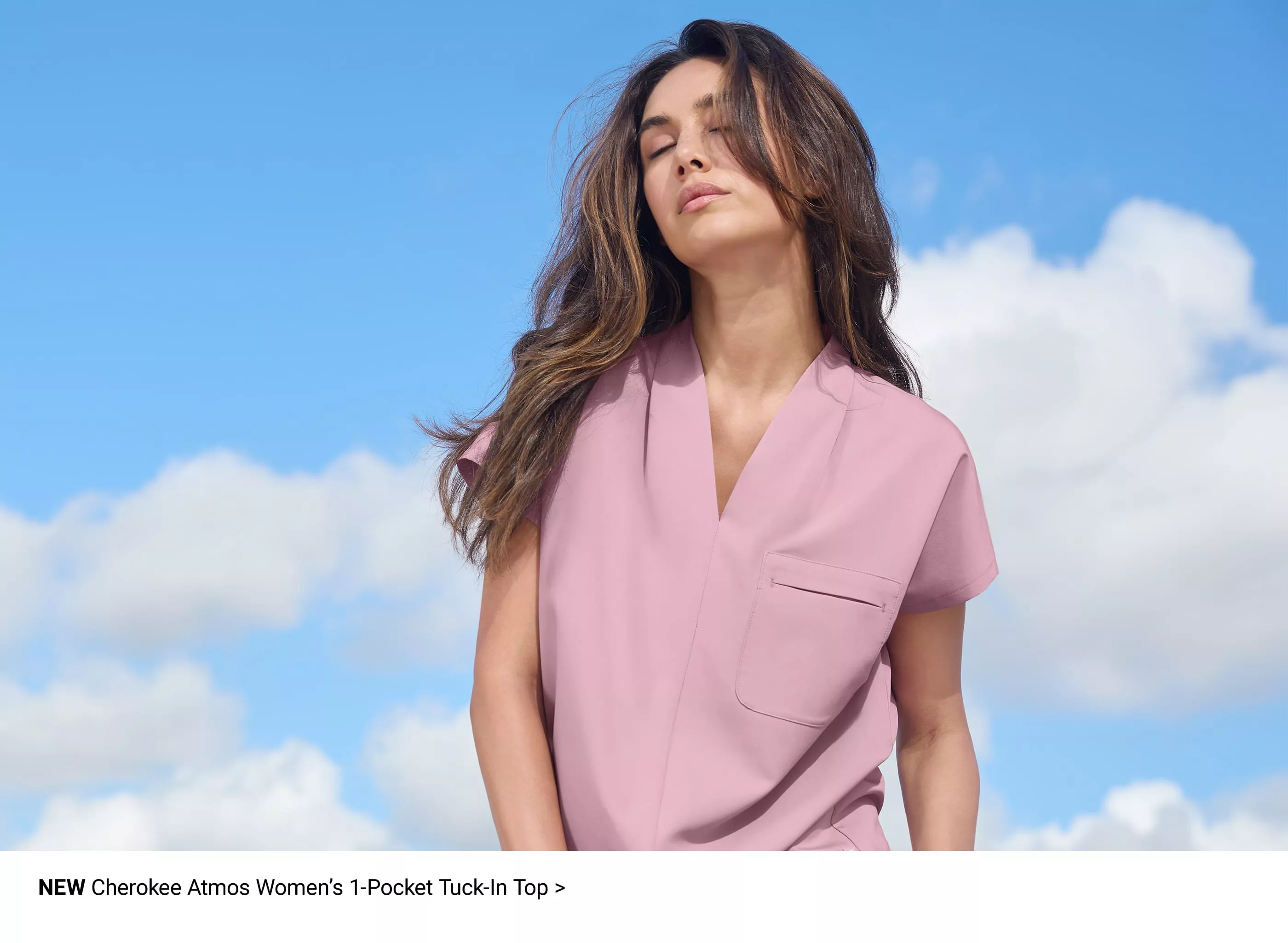 Cherokee Atmos 1-Pocket Women&rsquo;s Scrub Top