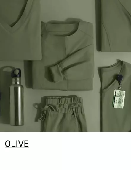 Olive Green Color Scrubs