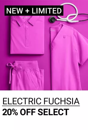 Electric Fuchsia Scrubs