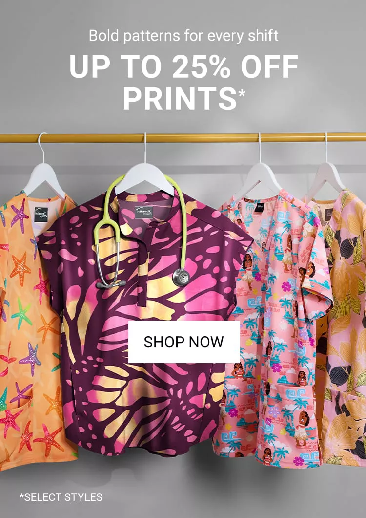 Print Scrubs on sale