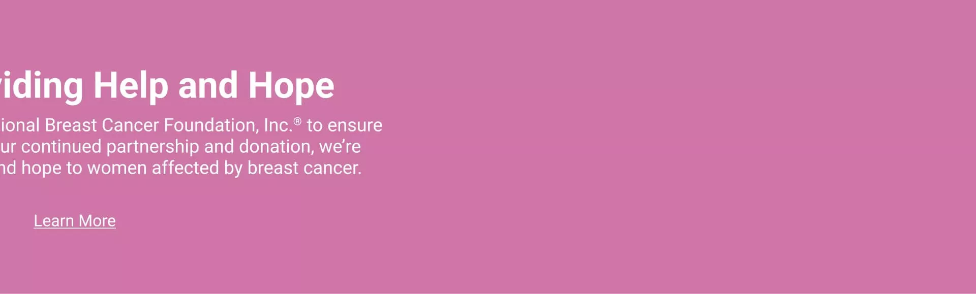 Uniform Advantage X National Breast Cancer Research Foundation Partnership, Learn More -