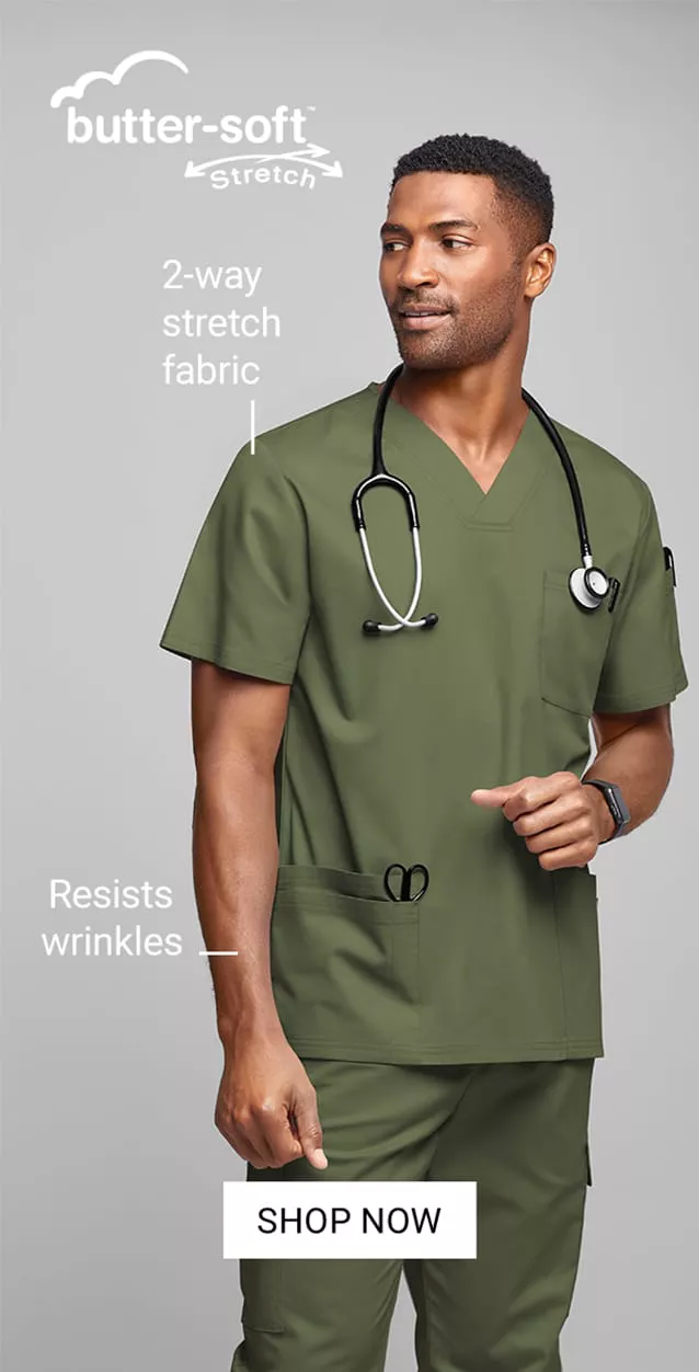 Men&rsquo;s Butter-Soft Stretch Scrubs 