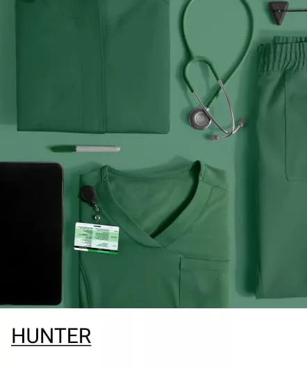 Hunter Green Color Scrubs