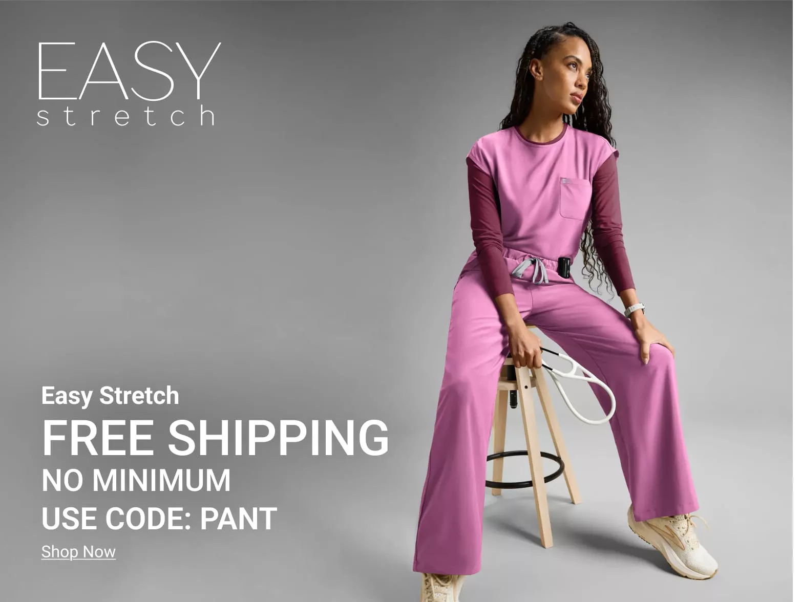 Easy Stretch Scrubs Free Shipping