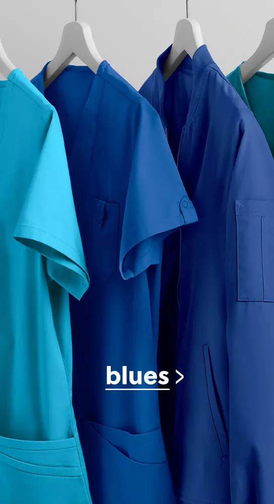 Blue Color Family Scrubs on Sale 