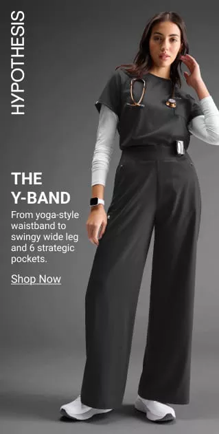 Hypothesis Y-Band Yoga Style Wide Leg Scrub Pant