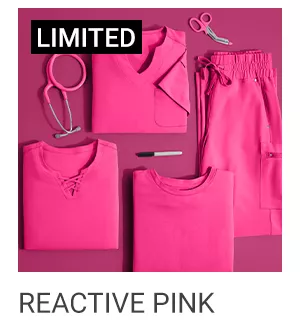 Reactive Pink Scrubs