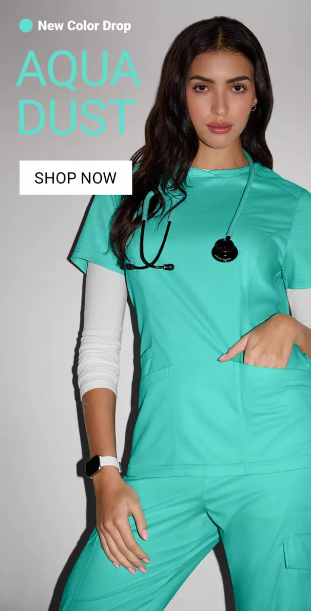 Aqua Dust Color Scrubs