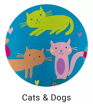 Cats and Dogs Print Scrubs