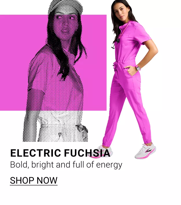 Electric Fuchsia Scrubs