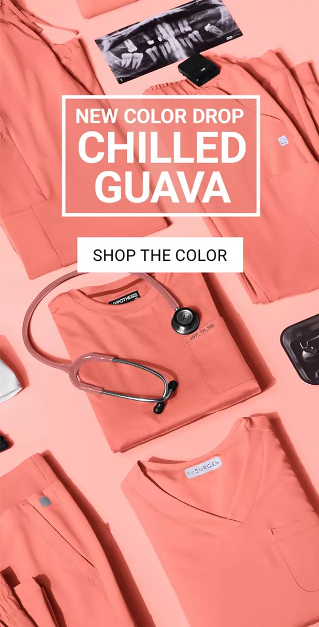 Shop Chilled Guava Color Scrubs