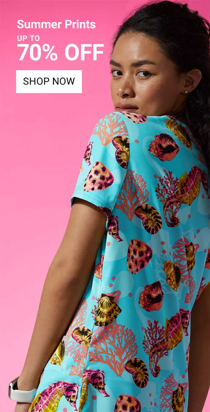 Summer Print Scrubs on Sale