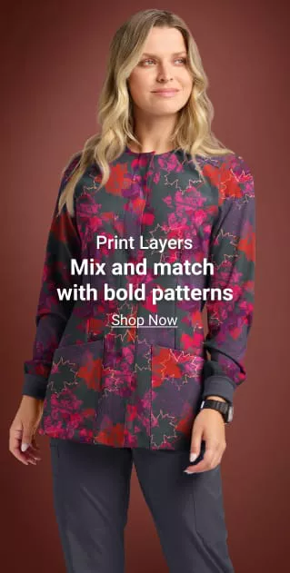 Print Scrub Jackets