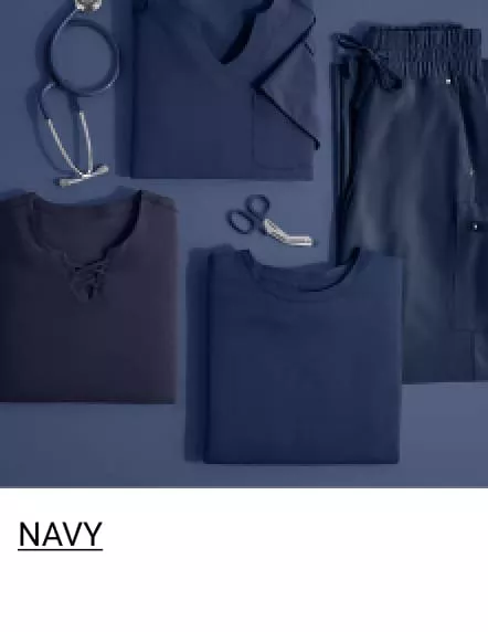 Navy Blue Color Scrubs