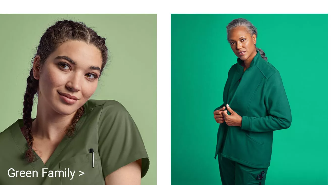 Green Color Scrubs