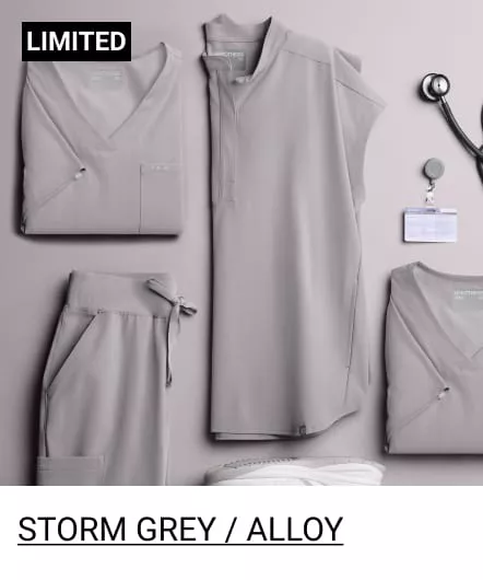 Storm Gray/ Alloy Color Scrubs