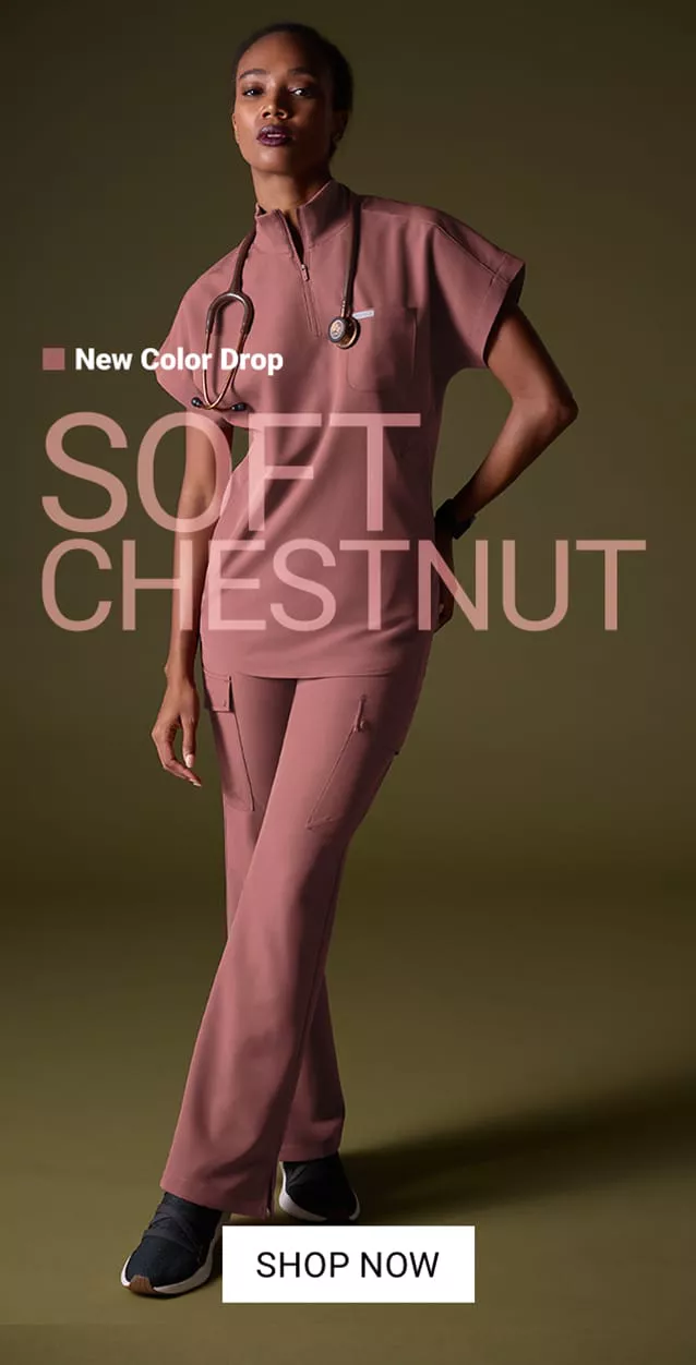 Soft Chestnut Color Scrubs