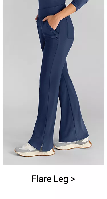 Flare Leg Scrub Pants 