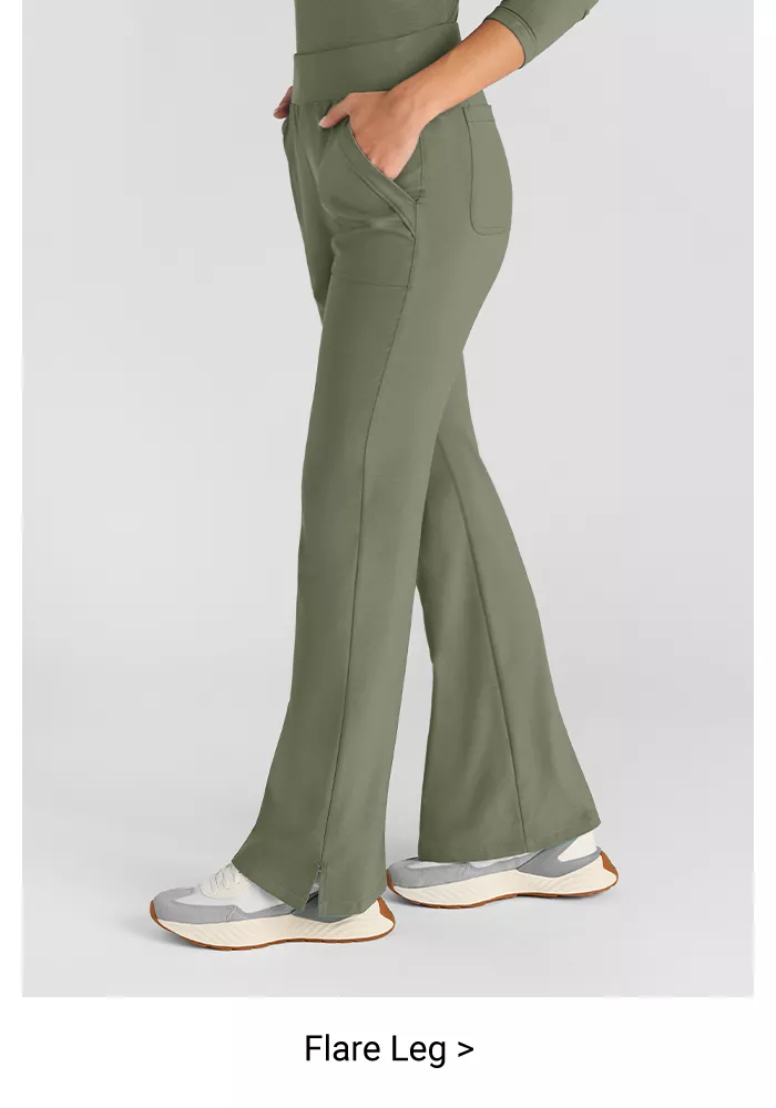 Flare Leg Scrub Pants 