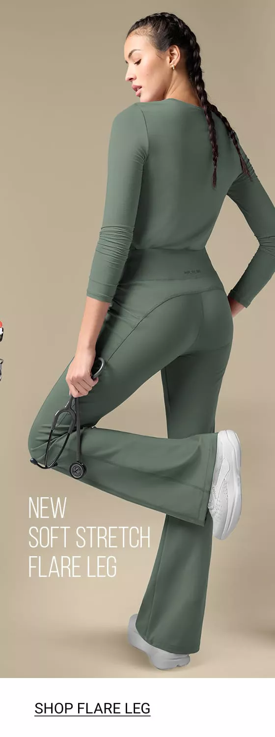 Shop Flare Leg Scrub Pants