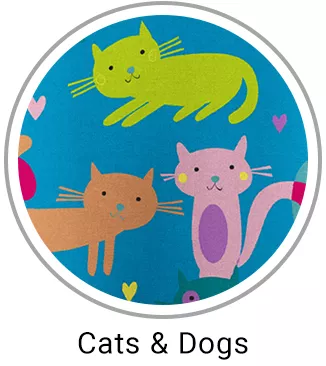 Cats and Dogs Print Scrubs