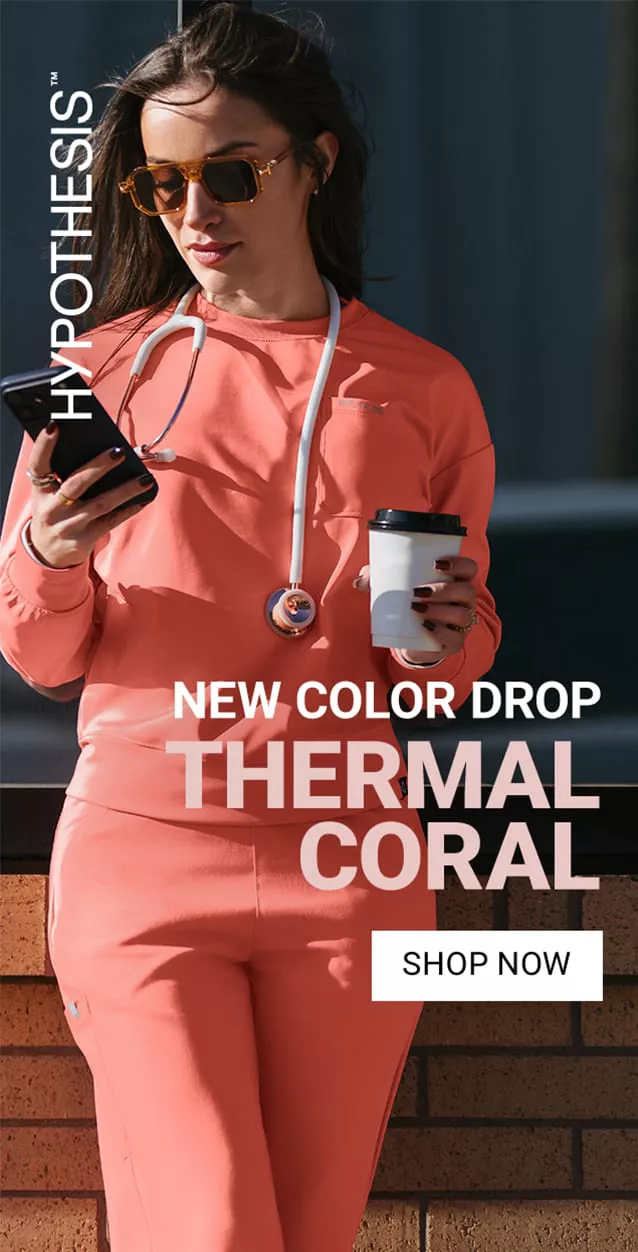 Shop Thermal Coral Color Scrubs