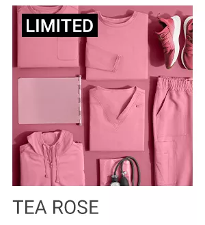 Tea Rose Pink Scrubs