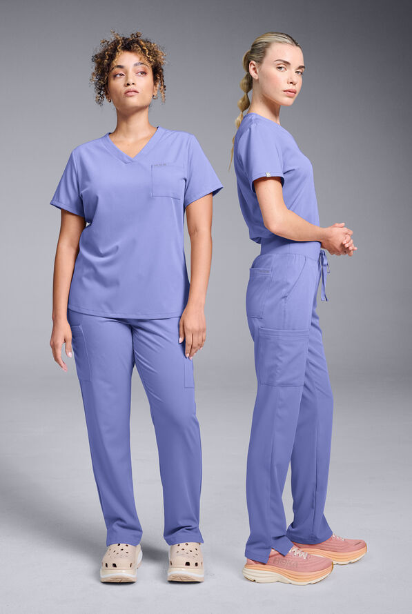 Blusa médica Hypothesis Base con cuello en V para mujer - Balance - 2