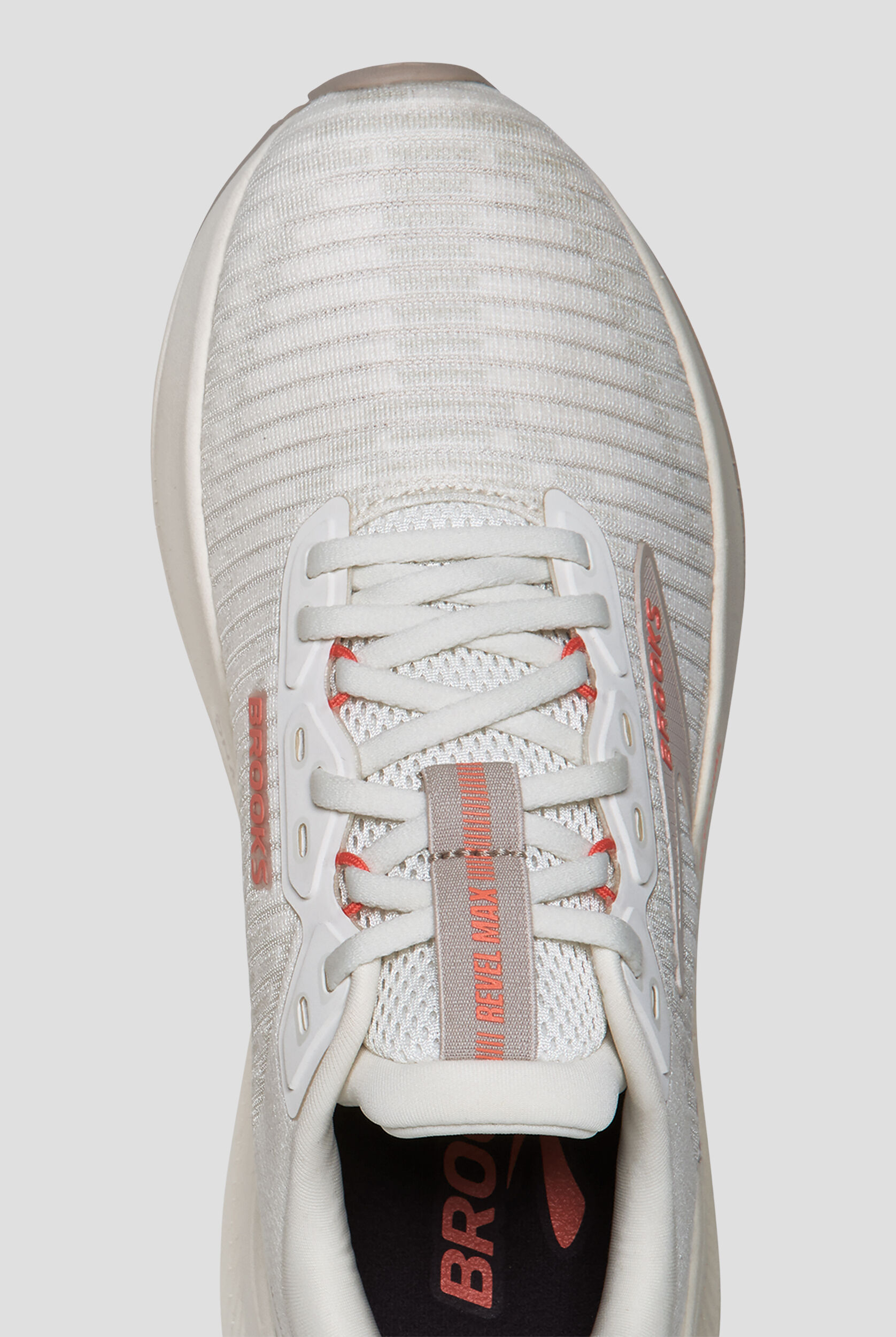 Brooks Women's Revel Max Coconut/Chateau/Peach Athletic Lace Up