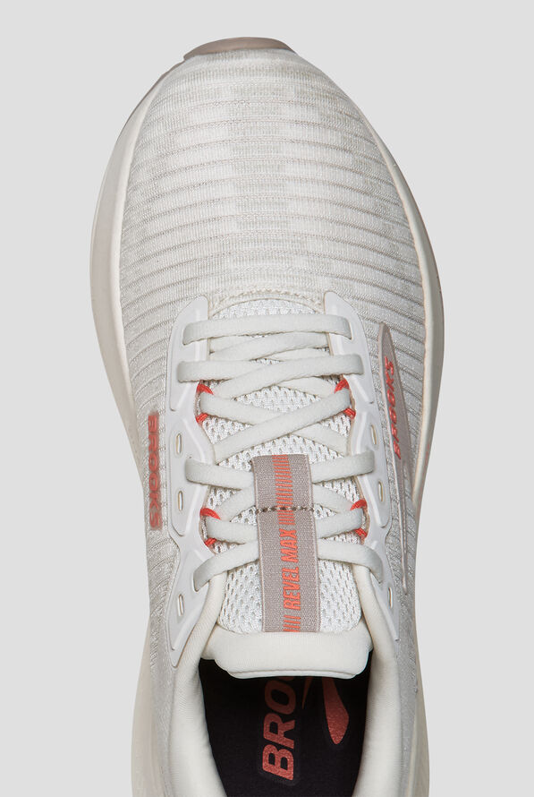 Brooks Women's Revel Max Coconut/Chateau/Peach Athletic Lace Up Shoes - null - 2