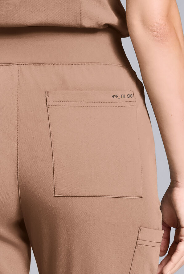 Pantal&oacute;n m&eacute;dico Hypothesis Base estilo jogger con 6 bolsillos para mujer - Terra - 4