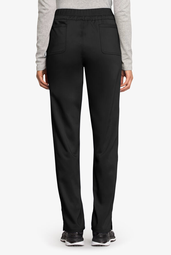 Cherokee Workwear Revolution Women's 5-Pocket STRETCH Drawstring Cargo Scrub Pants - Black - 2