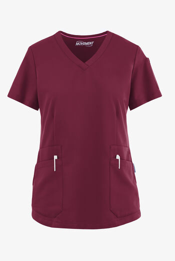 MOVEMENT by Butter-Soft STRETCH Antares Women's 6-Pocket V-Neck Scrub Top
