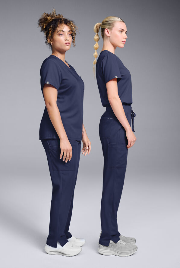 Blusa médica Hypothesis Base con cuello en V para mujer - Navy - 6