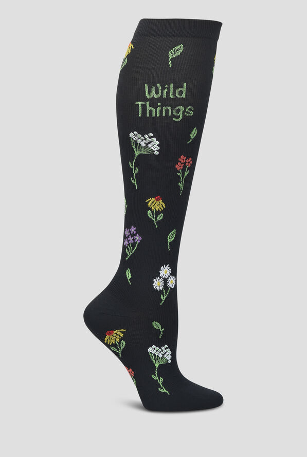 Nurse Mates Wild Things Women's 12-14 mmHg Light Compression Socks - null - 1
