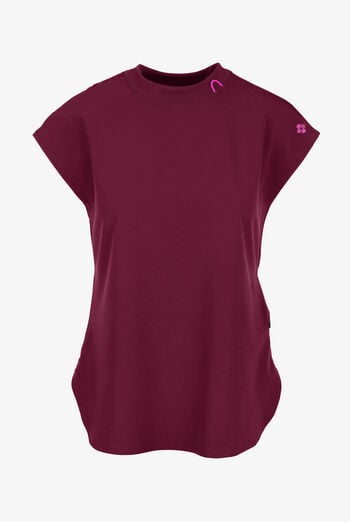 Med Couture Amp Women's 2-Pocket STRETCH Tuck in Dolman Crew Neck Scrub Top