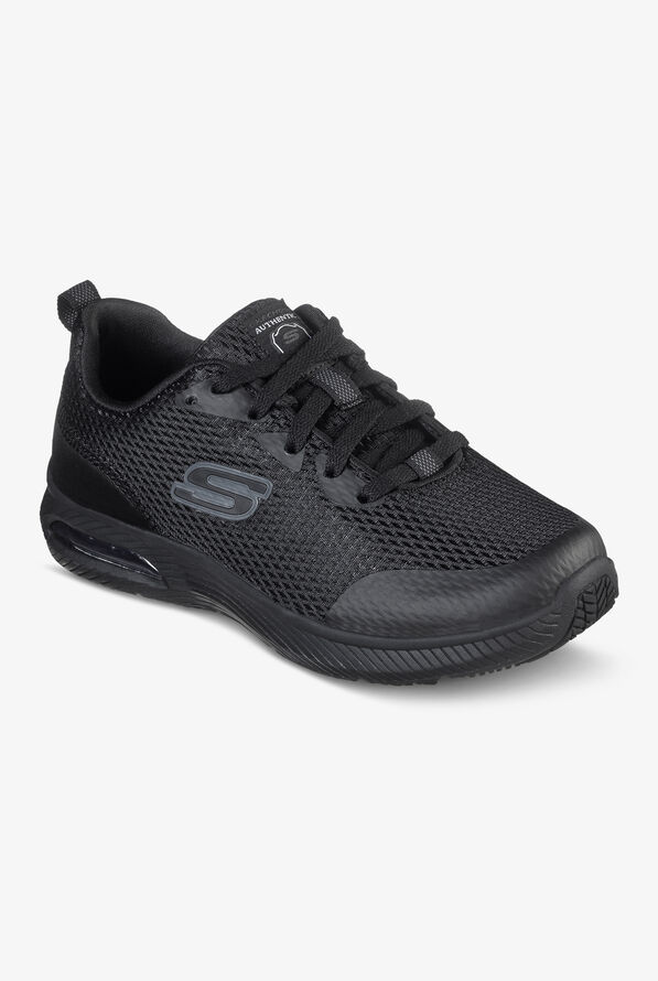 Skechers Work Women's DynaAir SR Athletic Lace Up Shoes - Black - 5