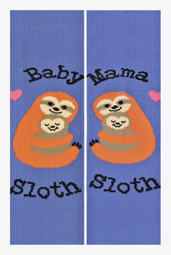 Think Medical Mama and Baby Sloth Women's 10-14 mmHg Wide Light Compression Socks - null - 2