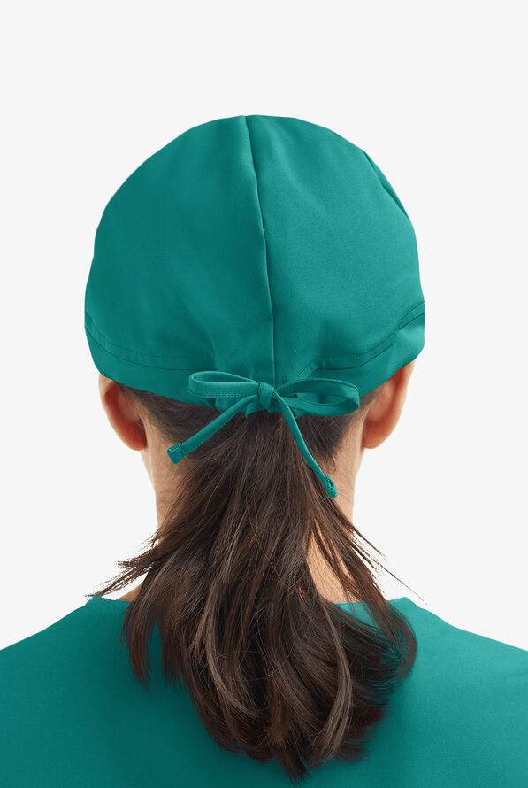 Advantage By Butter-Soft Unisex Drawstring STRETCH Scrub Hat - Teal - 2