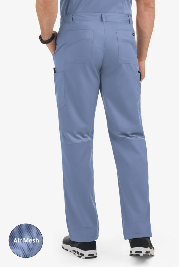 Pantalón médico UA Advantage STRETCH con paneles de malla y 7 bolsillos para hombre - Ceil Blue - 4