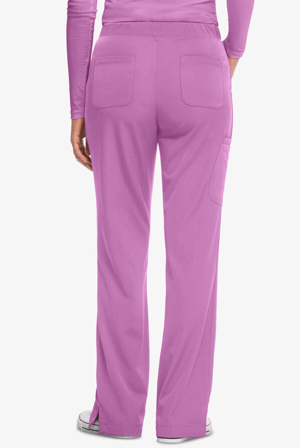 HH Works by Healing Hands Rebecca Women's 6-Pocket STRETCH Drawstring Waist Cargo Scrub Pants - Petite - Meta Mauve - 2