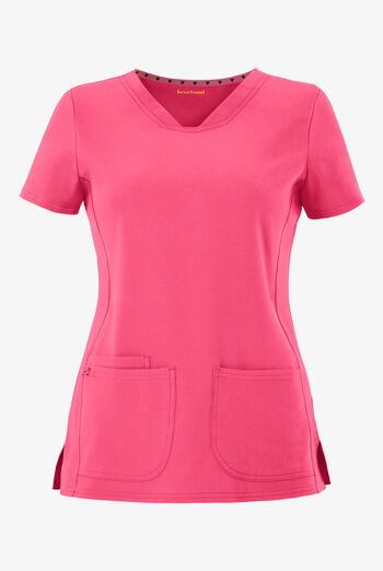 heartsoul Break On Through Women's 3-Pocket Pitter-Pat V-Neck Scrub Top