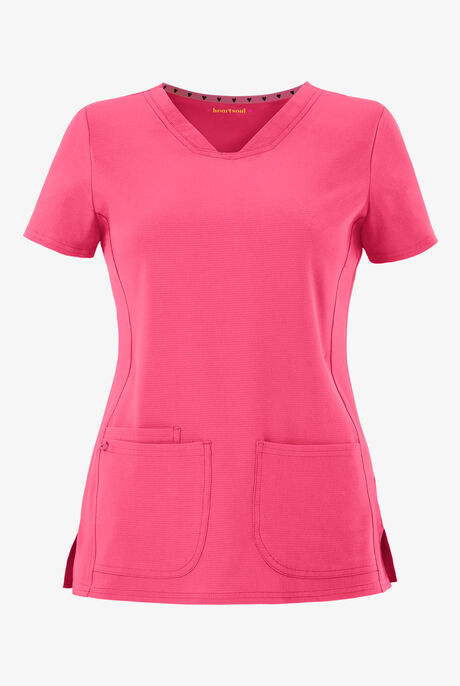 heartsoul Break On Through Women's 3-Pocket Pitter-Pat V-Neck Scrub Top