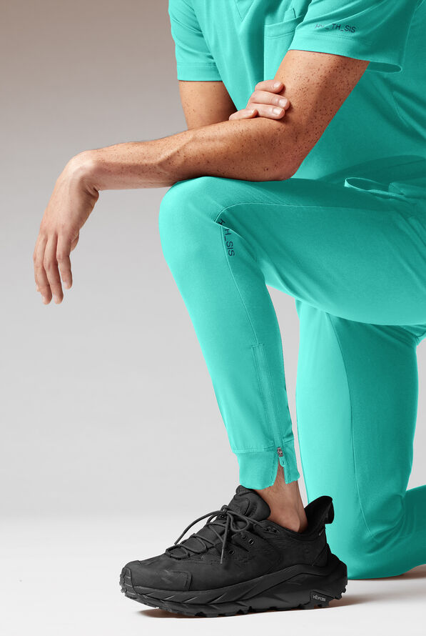 Hypothesis Tactical Men’s 9-Pocket Slim Leg Jogger Scrub Pant - H2O - 6